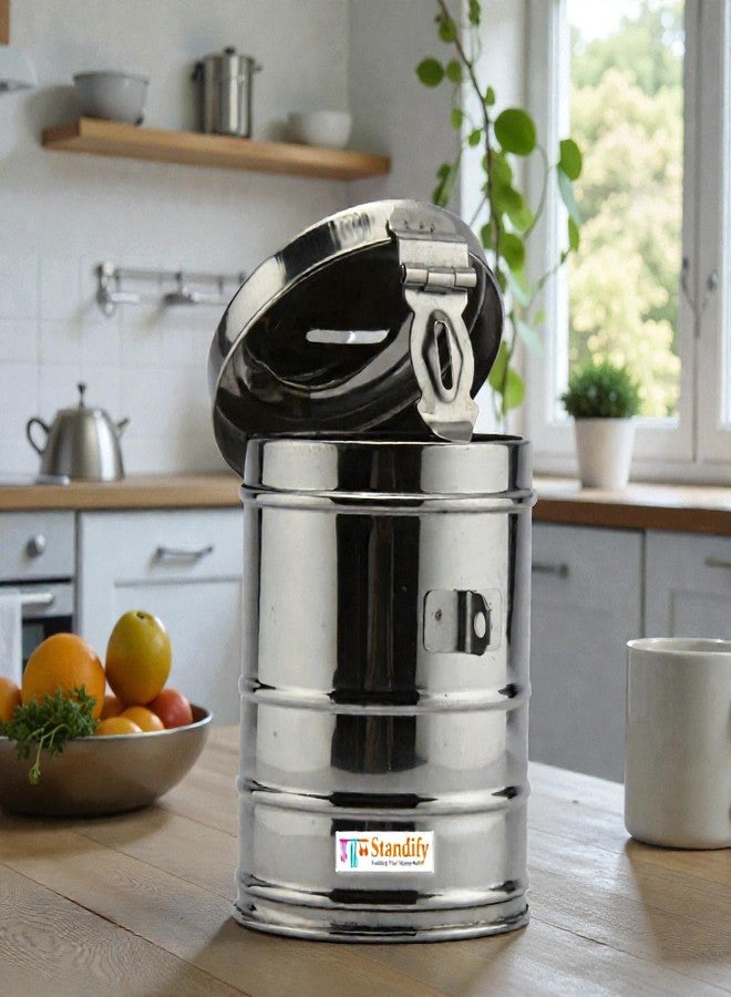Standify® 1500ML Big Money Bank_A Stainless Steel Money Box Heavy Duty Bachat Gulak for Kids & Adults Unbreakable Piggy Bank. - Image 3